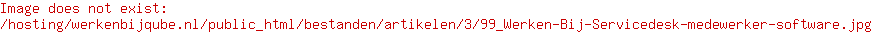 Servicedesk medewerker Software